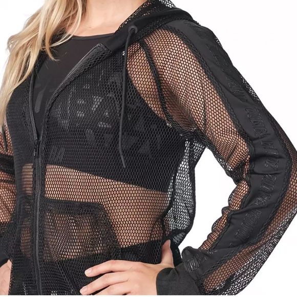 ZUMBA mesh zip up jacket nwt available in medium and large - Picture 2 of 9